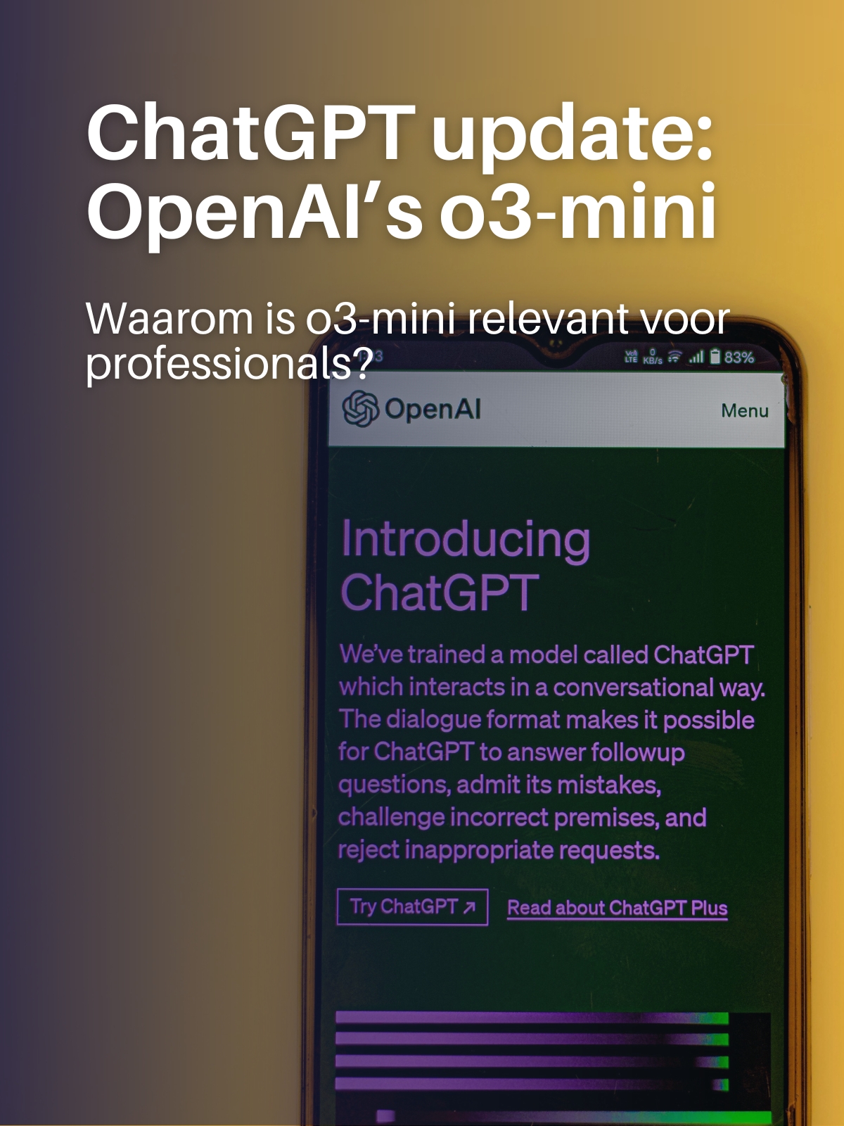 OpenAI’s o3-mini: Waarom is o3-mini relevant voor professionals?